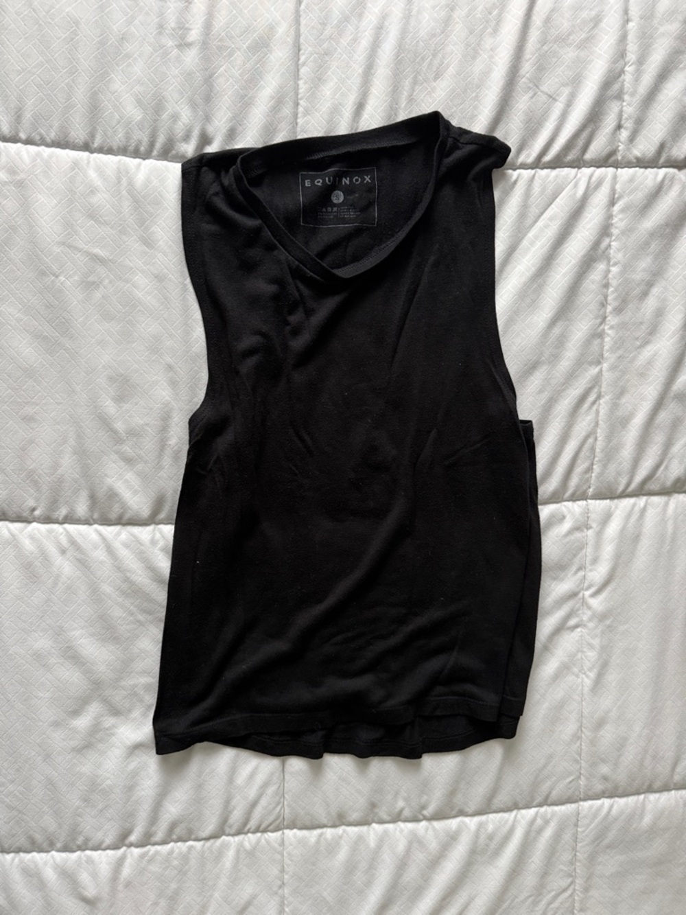 Equinox Women's Black Sleeveless Tank Top